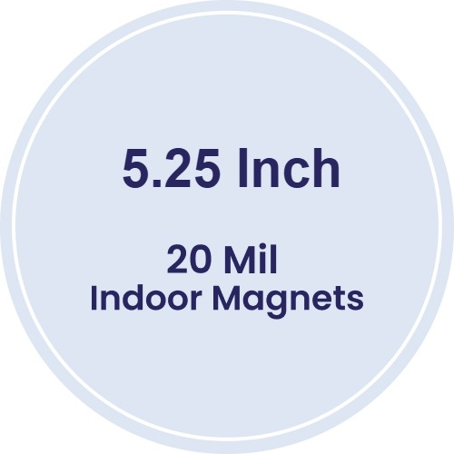 Magnet - 5.25 Inch Diameter Circle - 20 Mil