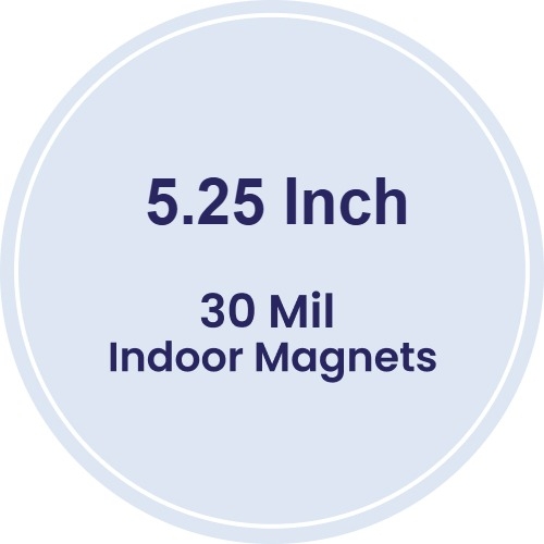 Magnet - 5.25 Inch Diameter Circle - 30 Mil