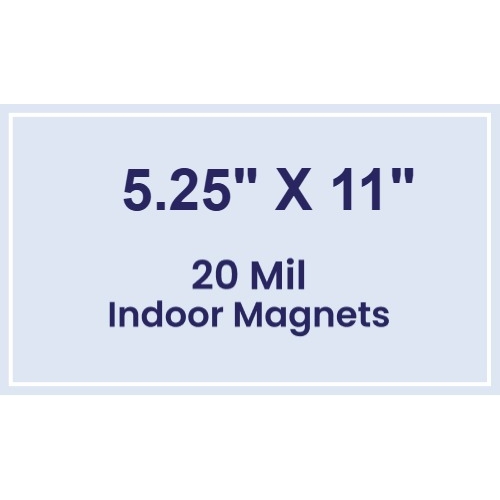 Magnet - 5.25x11 Square Corners - 20 mil