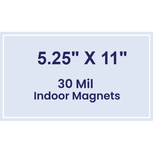 Magnet - 5.25x11 Square Corners - 30 Mil