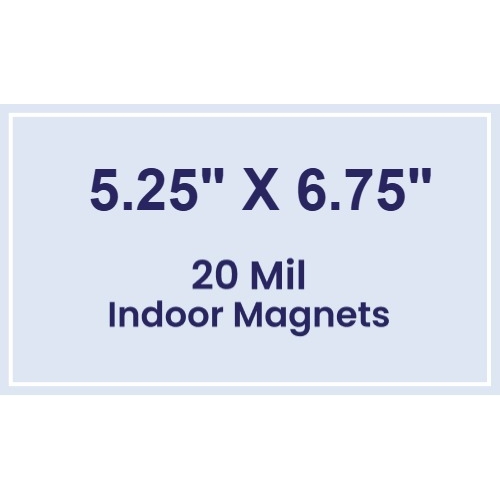 Magnet - 5.25x6.75 Square Corners - 20 mil