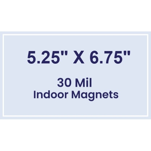 Magnet - 5.25x6.75 Square Corners - 30 Mil