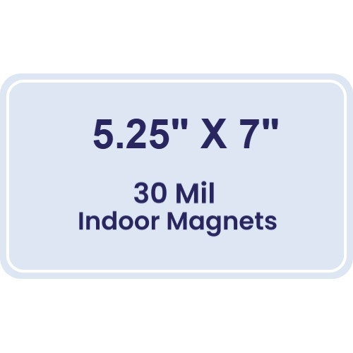Magnet - 5.25x7 Round Corners - 30 Mil