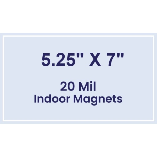 Magnet - 5.25x7 Square Corners - 20 mil