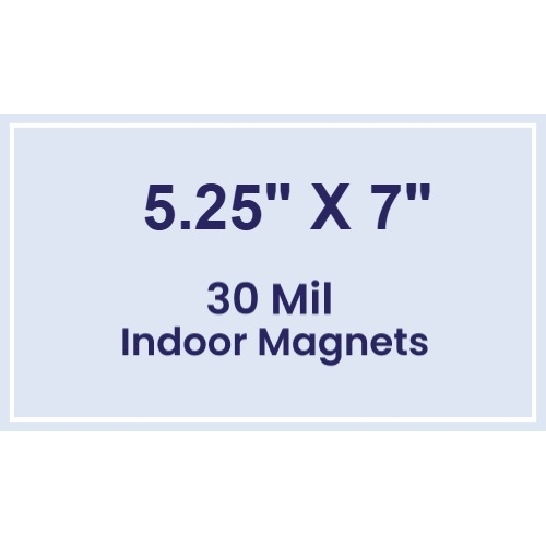 Magnet - 5.25x7 Square Corners - 30 Mil