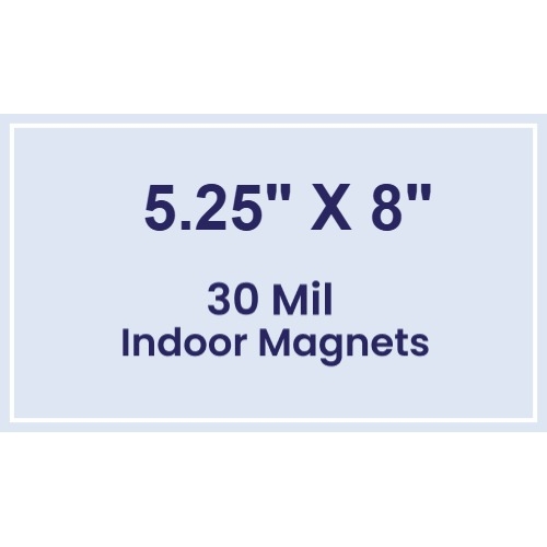 Magnet - 5.25x8 Square Corners - 30 Mil