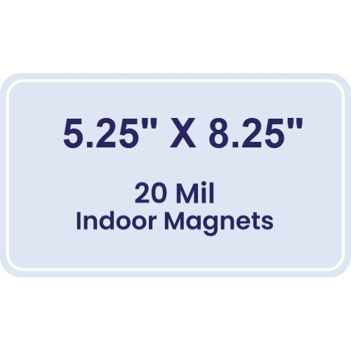 Magnet - 5.25x8.25 Round Corners - 20 mil