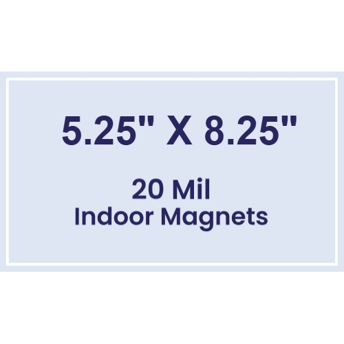 Magnet - 5.25x8.25 Square Corners - 20 mil