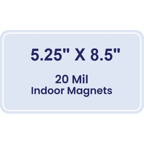 Magnet - 5.25x8.5 Round Corners - 20 mil