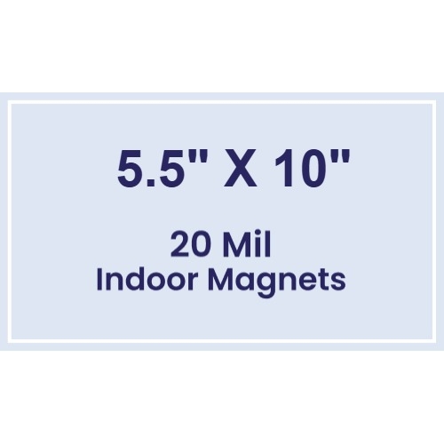 Magnet - 5.5x10 Square Corners - 20 mil