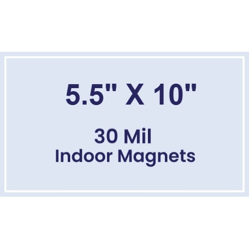 Magnet - 5.5x10 Square Corners - 30 Mil