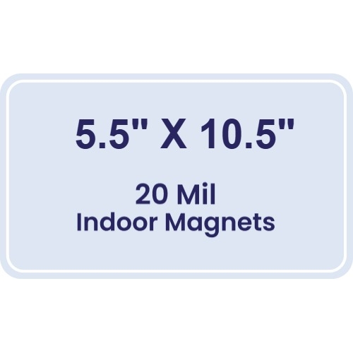 Magnet - 5.5x10.5 Round Corners - 20 mil