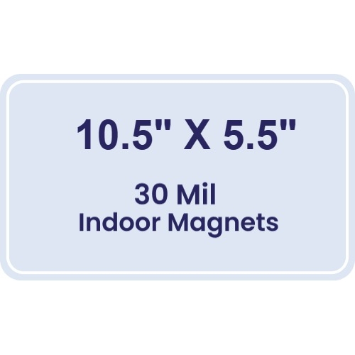 Magnet - 10.5x5.5 Round Corners - 30 Mil