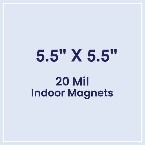 Magnet - 5.5x5.5 Square Corners - 20 mil