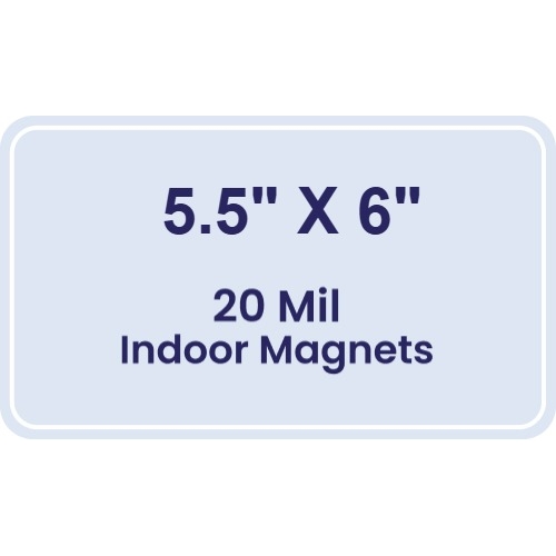Magnet - 5.5x6 Round Corners - 20 mil