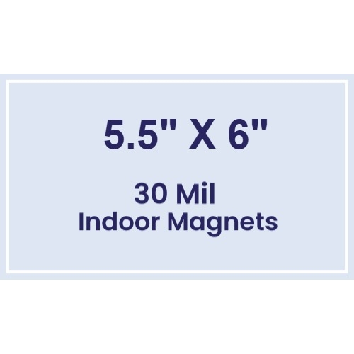 Magnet - 5.5x6 Square Corners - 30 Mil