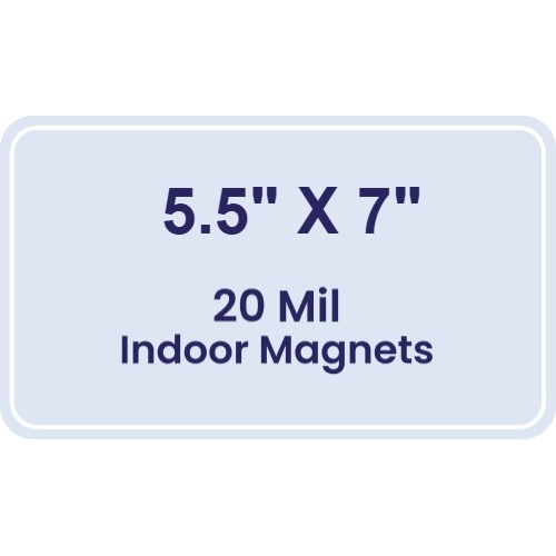 Magnet - 5.5x7 Round Corners - 20 mil