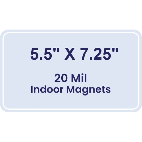 Magnet - 5.5x7.25 Round Corners - 20 mil