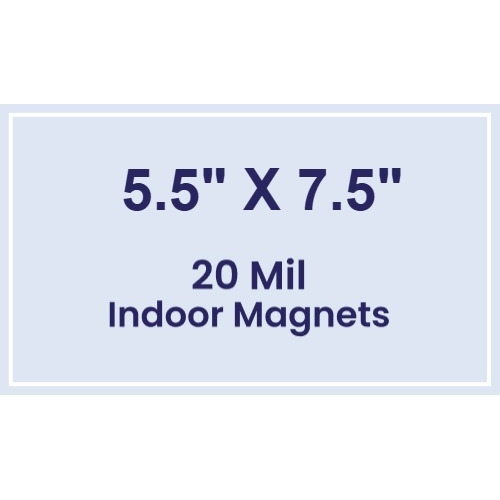 Magnet - 5.5x7.5 Square Corners - 20 mil
