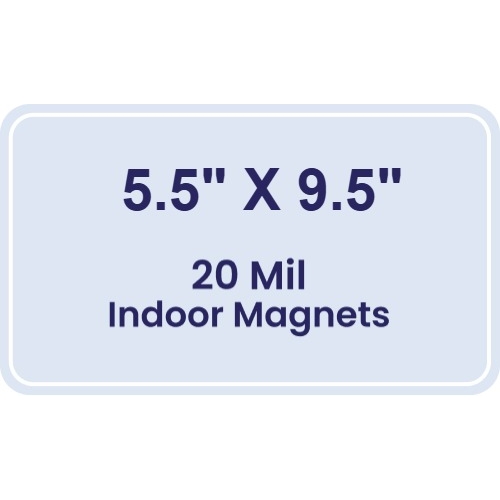 Magnet - 5.5x9.5 Round Corners - 20 mil