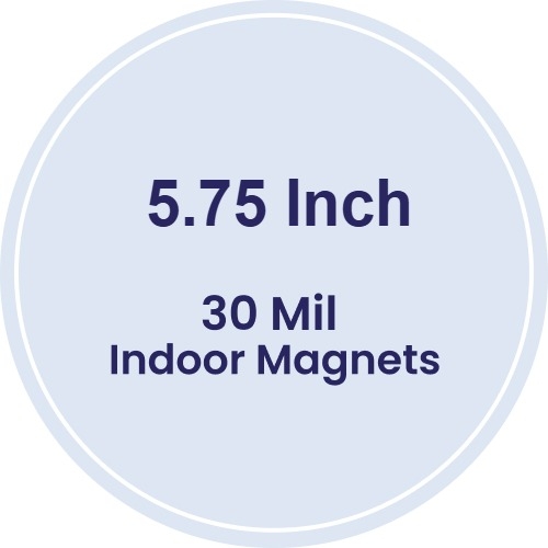 Magnet - 5.75 Inch Diameter Circle - 30 Mil