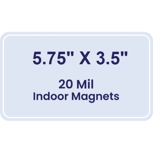 Magnet - 5.75x3.5 Round Corners - 20 Mil
