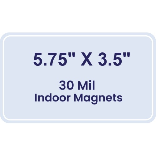 Magnet - 5.75x3.5 Round Corners - 30 Mil