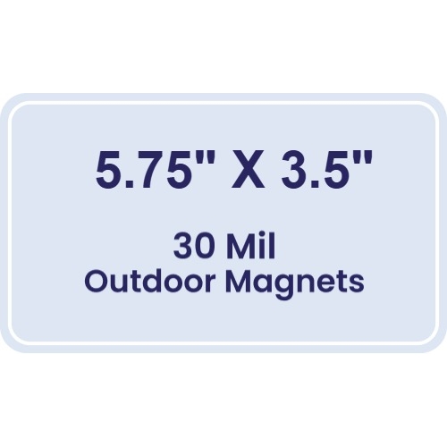 Magnet - 5.75x3.5 Round Corners - 30 Mil - Outdoor Safe