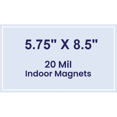 Magnet - 5.75x8.5 Square Corners - 20 mil
