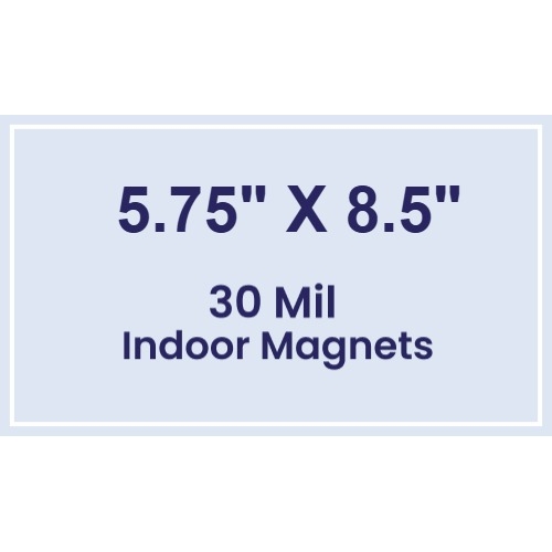Magnet - 5.75x8.5 Square Corners - 30 Mil