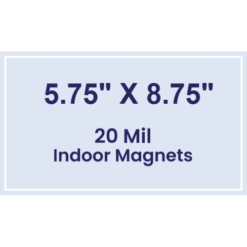 Magnet - 5.75x8.75 Square Corners - 20 mil