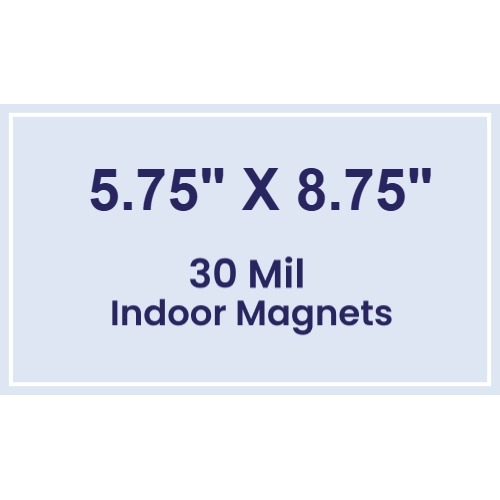 Magnet - 5.75x8.75 Square Corners - 30 Mil