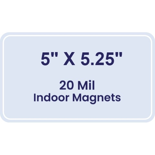Magnet - 5x5.25 Round Corners - 20 mil