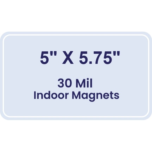 Magnet - 5x5.75 Round Corners - 30 Mil
