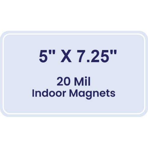 Magnet - 5x7.25 Round Corners - 20 mil