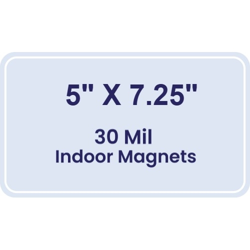 Magnet - 5x7.25 Round Corners - 30 Mil