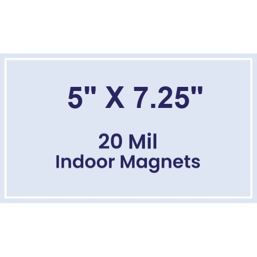 Magnet - 5x7.25 Square Corners - 20 Mil