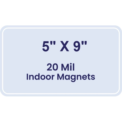 Magnet - 5x9 Round Corners - 20 mil