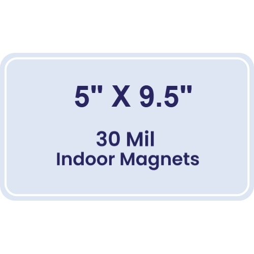 Magnet - 5x9.5 Round Corners - 30 Mil
