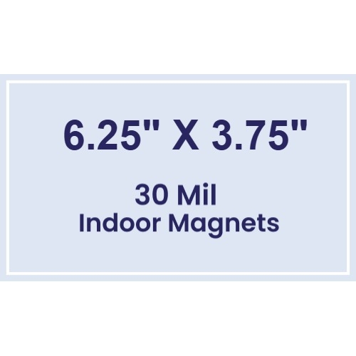 Magnet - 6.25 x 3.75 Square Corners - 30 Mil