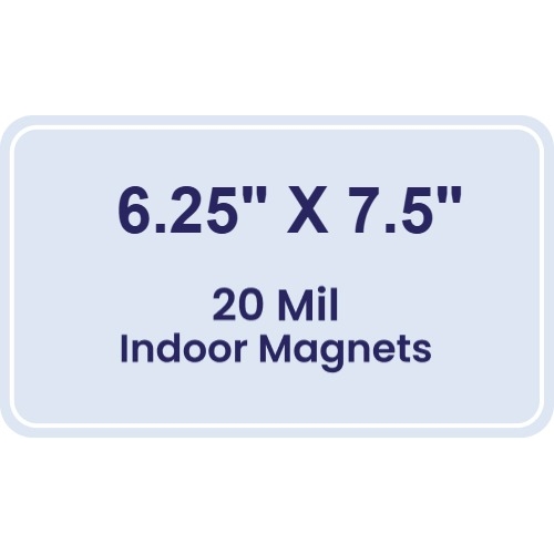 Magnet - 6.25x7.5 Round Corners - 20 mil