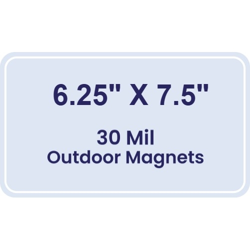 Magnet - 6.25x7.5 Round Corners - 30 Mil - Outdoor Safe