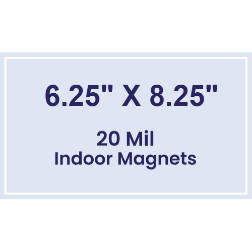 Magnet - 6.25x8.25 Square Corners - 20 mil