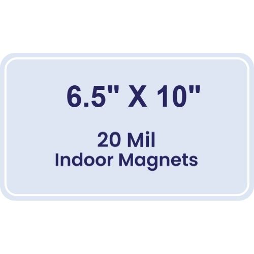 Magnet - 6.5x10 Round Corners - 20 mil