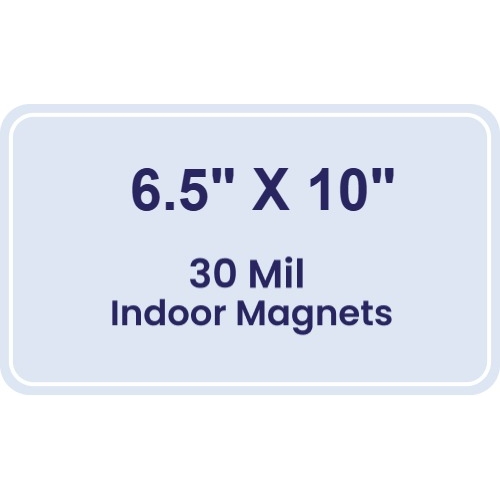 Magnet - 6.5x10 Round Corners - 30 Mil