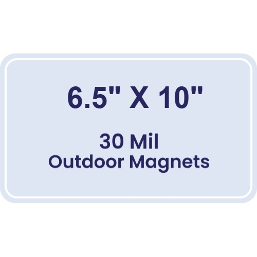 Magnet - 6.5x10 Round Corners - 30 Mil - Outdoor Safe