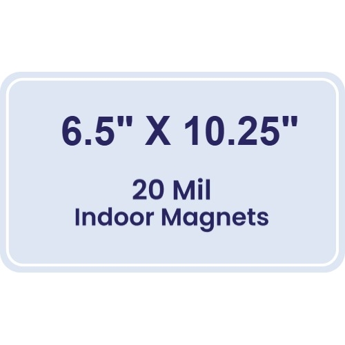 Magnet - 6.5x10.25 Round Corners - 20 mil