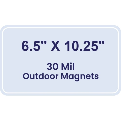 Magnet - 6.5x10.25 Round Corners - 30 Mil - Outdoor Safe