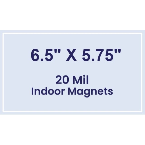 Magnet - 6.5x5.75 Square Corners - 20 mil