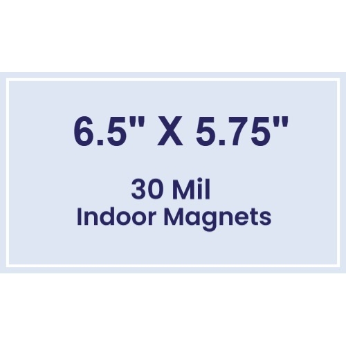 Magnet - 6.5x5.75 Square Corners - 30 Mil